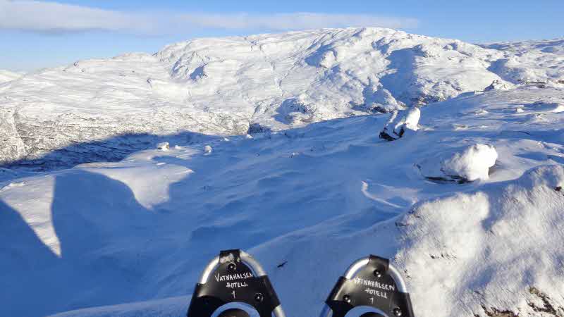 Aventura en la nieve en Vatnahalsen