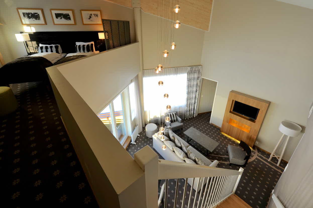 Myrkdalen Hotels grand suite sett fra hemsen
